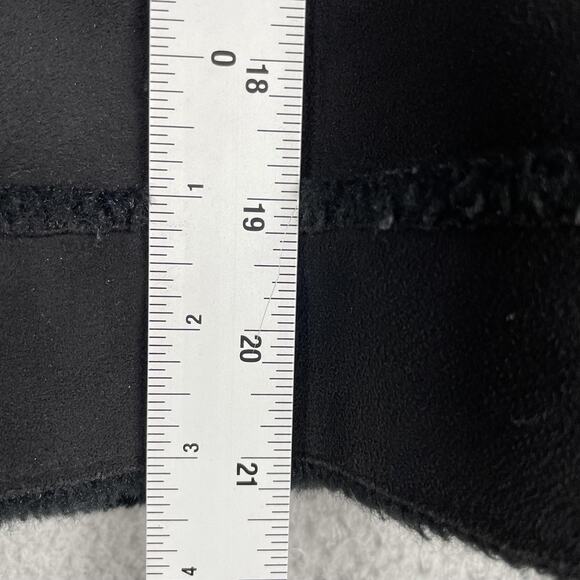 Lord & Taylor Jacket Womens Petite Medium Black Faux Shearling Lined Zip Korea - Picture 7 of 7